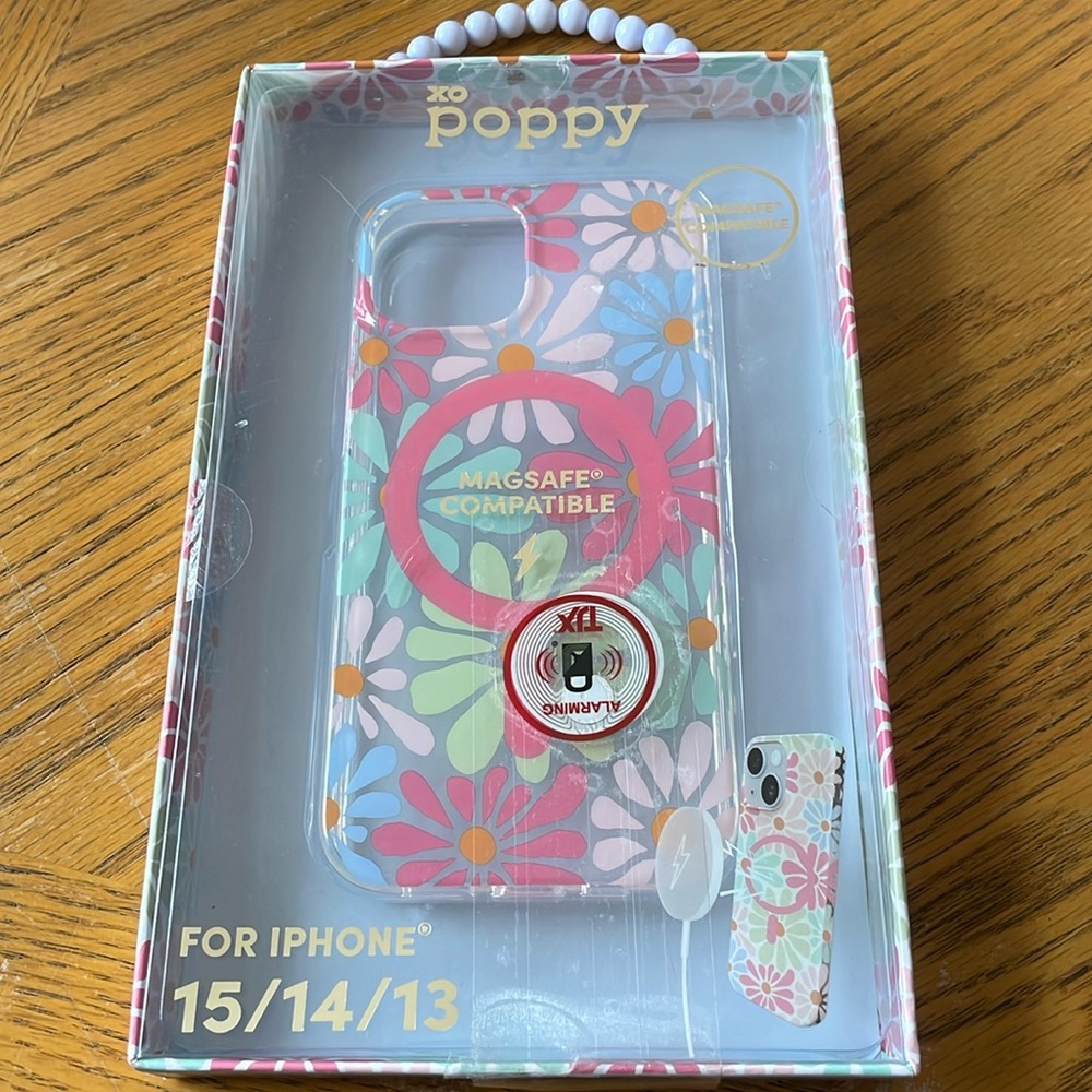 XO Poppy MagSafe Compatible Phone Case for iPhone 15/14/13 NEW in Box
